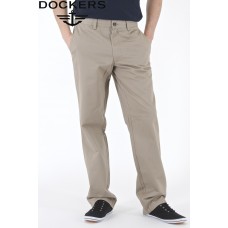 Dockers D2 Flat Front Twill Chinos - British Khaki