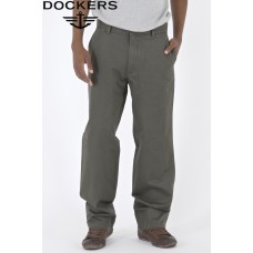 Dockers D2 Flat Front Twill Chinos - Olive Drab