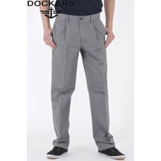 Dockers D2 Pleated Twill Chinos - Gravel