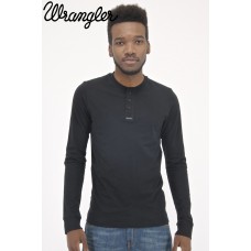 Wrangler Dean Granddad T-shirt - Black