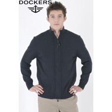 Dockers Zip Front Sweater - Navy