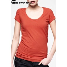 G-star Raw Base Deep Crew Neck T-shirt - Light Scarlet