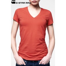 G-star Raw Base Deep V Neck T-shirt - Light Scarlet