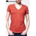 G-star Raw Base Deep V Neck T-shirt - Light Scarlet