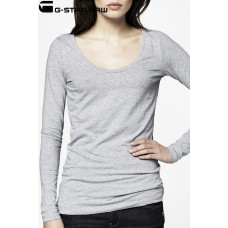 G-star Raw Base Deep Crew Neck Long Sleeve T-shirt - Grey