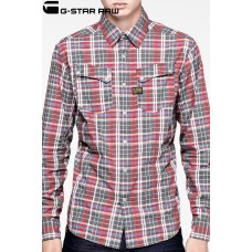 G-star Raw Ski Crayon Shirt - Antic Red Check