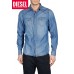 Diesel Sonora Long Sleeve Denim Shirt - Dark Denim