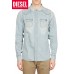 Diesel Sonora Long Sleeve Denim Shirt - Light Denim