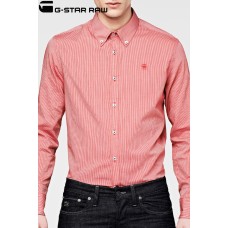 G-star Raw Core Striped Long Sleeve Shirt - Red