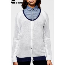 G-star Raw Break Cardigan Knit - White