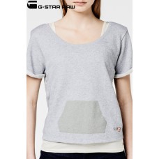 G-star Raw Slow Double T Sweat - Grey Heather