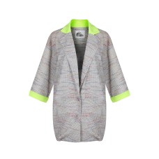 Ellie - Light Grey Rainbow Knit Cardigan