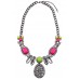 Sophia - Chunky Gem Necklace With Neon Accents
