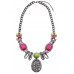 Sophia - Chunky Gem Necklace With Neon Accents