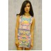 Joanie - Symmetrical Print Shift Dress