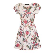 Lillian - Floral Print Skater Dress