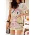 Symmetrical Mirror Print Shift Dress