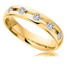 0.15 G/vs Diamond Set Wedding Band