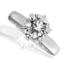 Certified 2.35ct I1/h 18kt White Diamond Ring