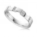4mm Shaped Diamond Wedding Ring