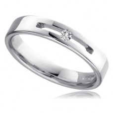 0.10ct Si/fg 4mm Diamond Wedding Ring