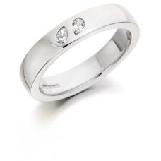 4mm Pear Diamond Wedding Ring