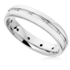 0.08ct Vs/g Round Diamond Wedding Ring
