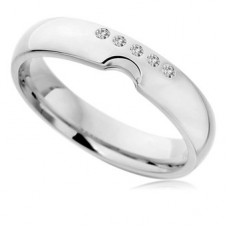 0.05ct Fg/vs Round Diamond Wedding Ring