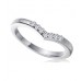 2.5mm Wishbone Shaped Diamond Wedding Ring