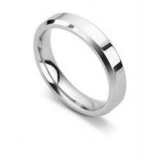 4mm Bevelled Court Wedding Ring