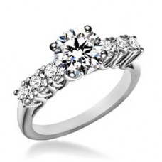 Shoulder Set Diamond Engagement Ring