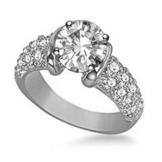 Unique Vintage Round Diamond Ring