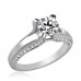 Shoulder Set Diamond Engagement Ring