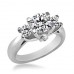 Unique Round Diamond Trilogy Ring
