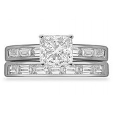 Diamond Shoulder Set Ring With Matching Band