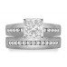 Diamond Shoulder Set Ring With Matching Band