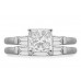 Diamond Shoulder Set Ring With Matching Band
