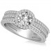 Three Row Round Diamond Vintage Ring