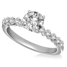 Shoulder Set Diamond Engagement Ring