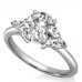Round & Trillian Cut Diamond Trilogy Ring