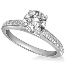 Shoulder Set Diamond Engagement Ring
