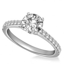 Shoulder Set Diamond Engagement Ring