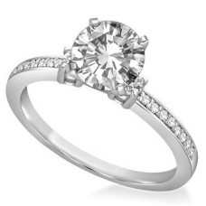 Shoulder Set Diamond Engagement Ring Shoulder Set Diamond Engagement Ring