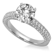 Classic Round Diamond Vintage Ring