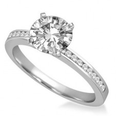 Shoulder Set Diamond Engagement Ring