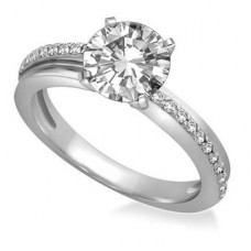 Shoulder Set Diamond Engagement Ring