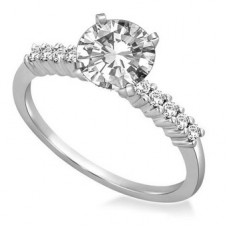Shoulder Set Diamond Engagement Ring