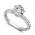 Shoulder Set Diamond Engagement Ring