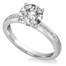 Shoulder Set Diamond Engagement Ring