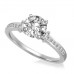 Shoulder Set Diamond Engagement Ring